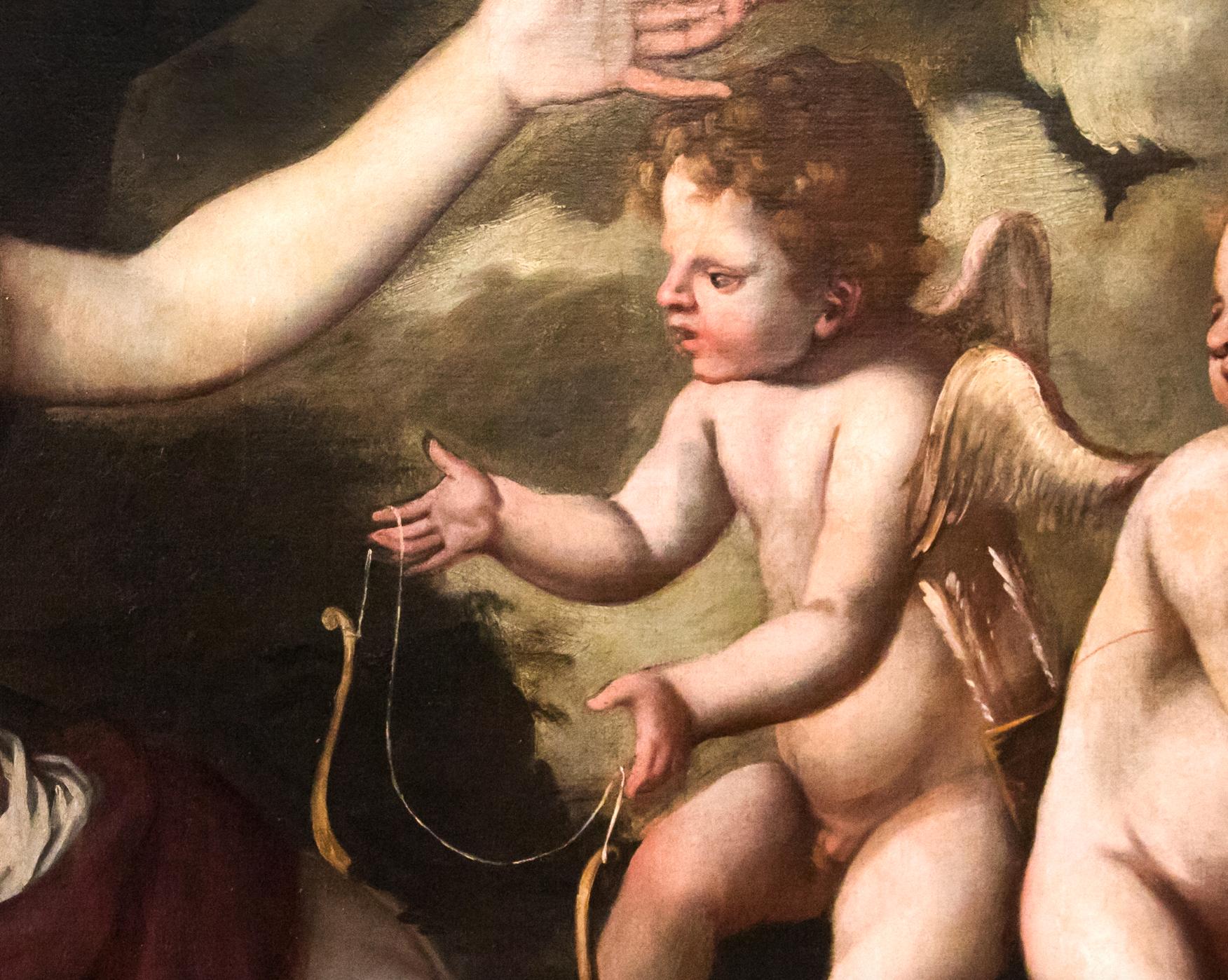 Venus with two Cupids Carring Arrows and Bow — Italian Painting
1600 circa, oil on canvas

cm 147x102