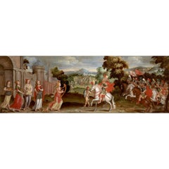 Very Large Flemish Old Master Biblical Oil Painting