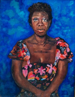 Vintage Vibrant K Dorfman Portrait of a Black Woman