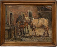 Victor Fermeuse (1894-1963) - Huile du début du 20e siècle, Œillères et HAR