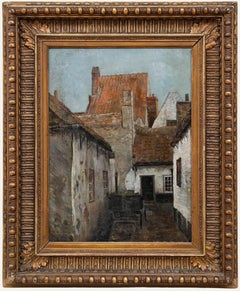 Victor Valentini (1878-1898) - Late 19th Century Oil, Hof in Emden