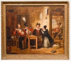 Victorian School 19. Jahrhundert Öl - Der Rekrut