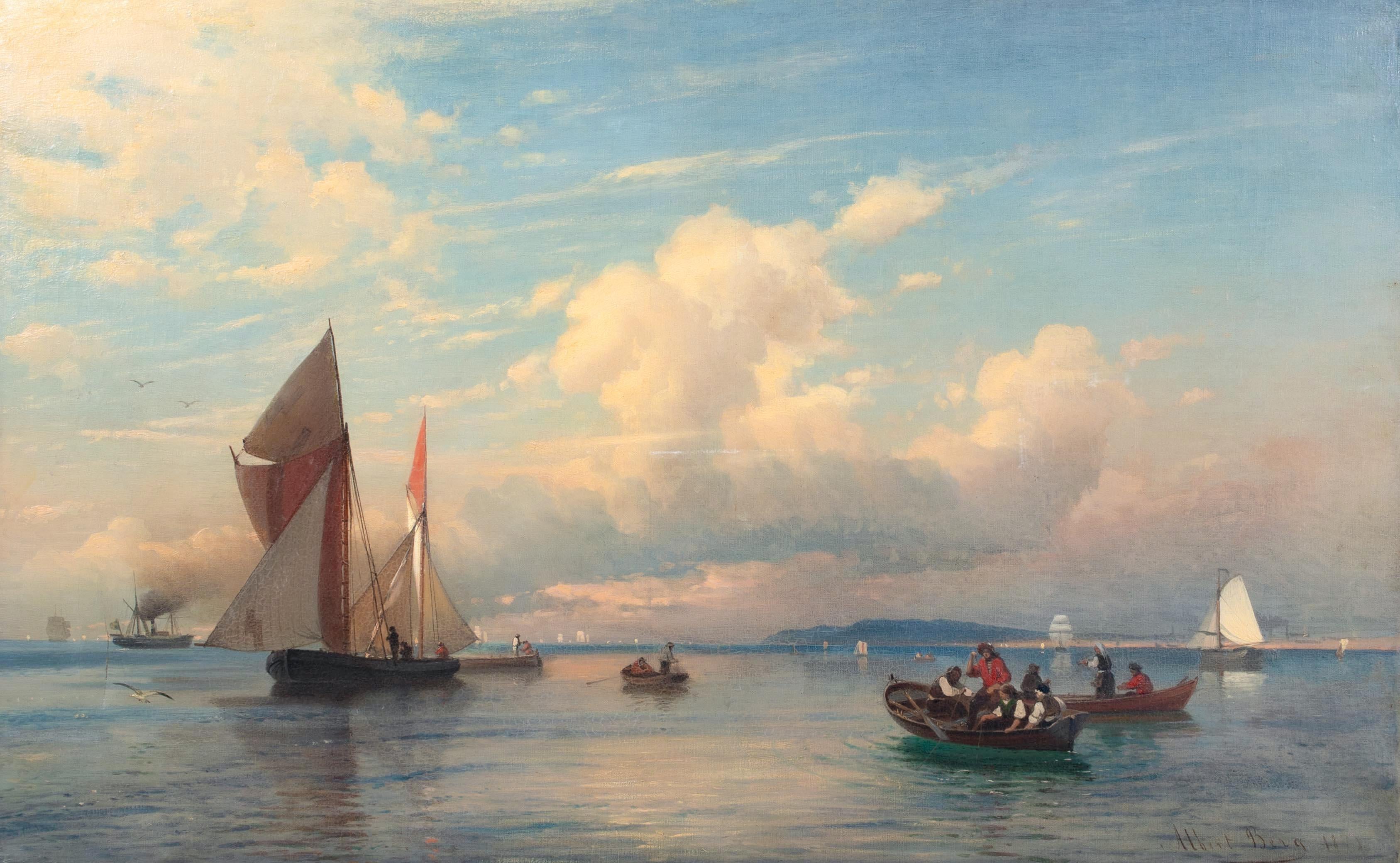Vista del Oresund entre Dinamarca y Suecia, fecha 1875

Albert Soult Berg (1832-1916)


Gran óleo marino danés del siglo XIX de la navegación y el Oresund en el estrecho entre Suecia y Dinamarca, óleo sobre lienzo de Alber Soult Berg. Vista de