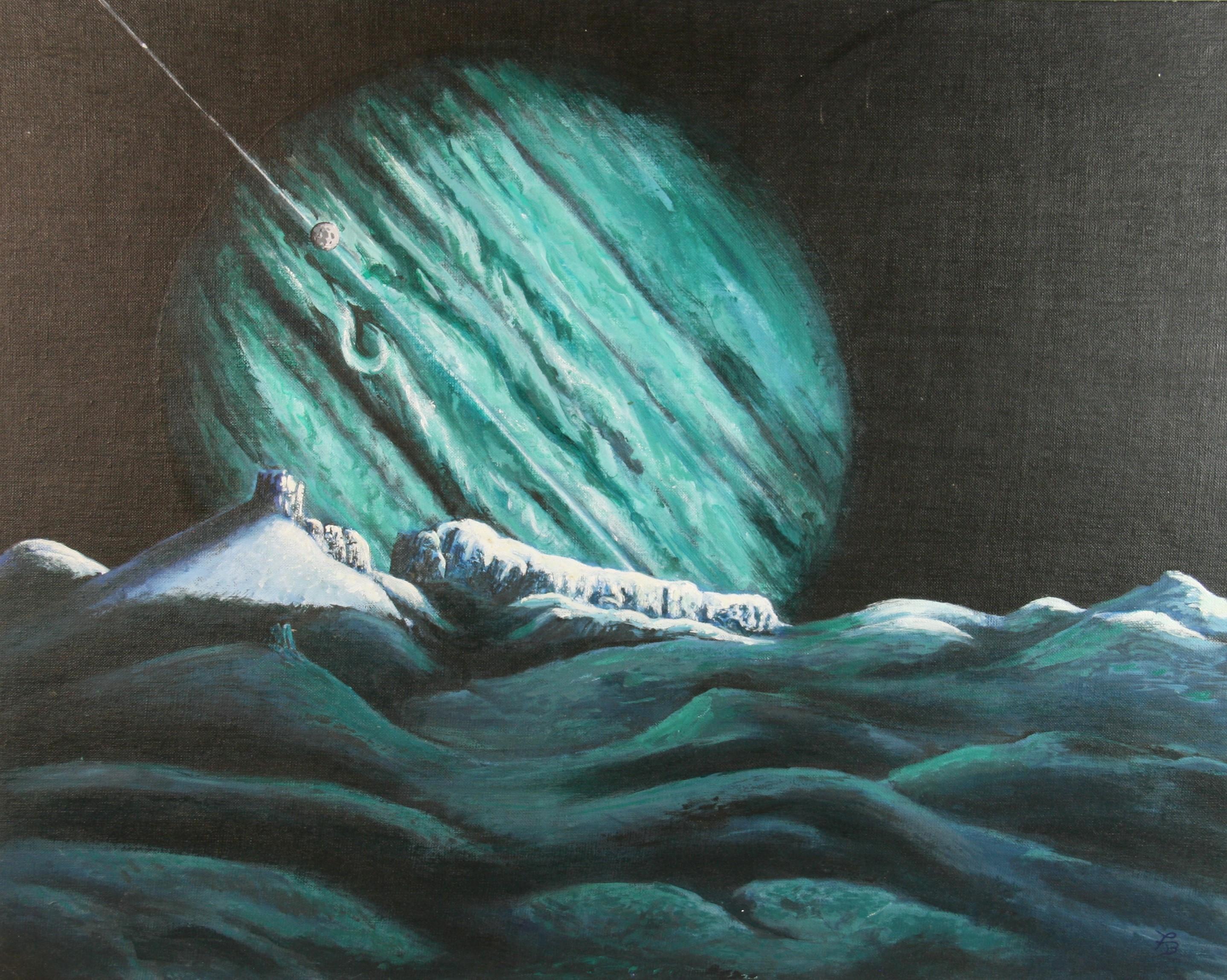 View Into  Outer Space 1985 - Painting by Unknown
