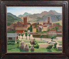 View Of A Town, Near Collioure, Southern France, circa 1920 by EDGAR HEREFORD