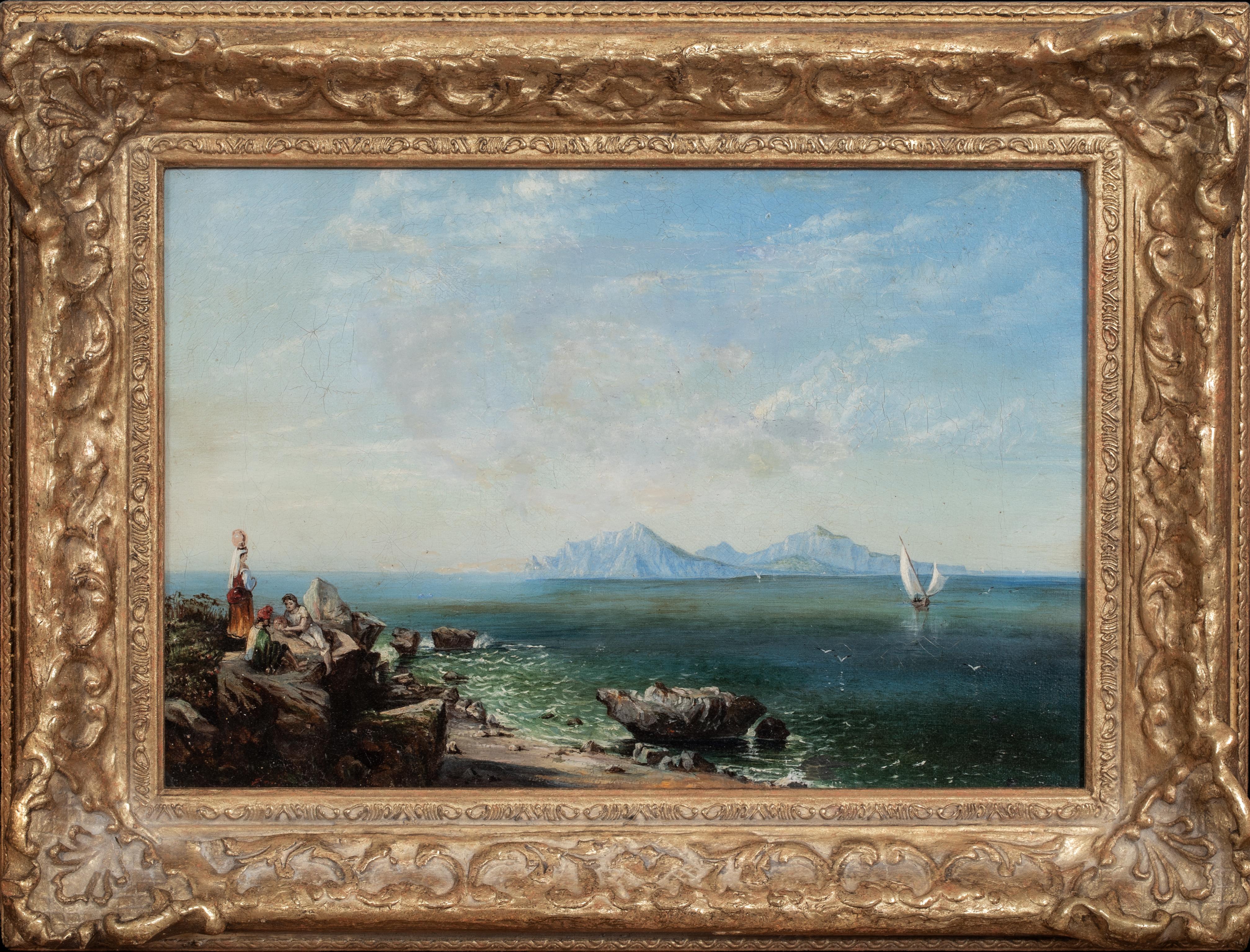 View Of Capri, 19th Century attributed to George Edwards HERING (1805-1879)