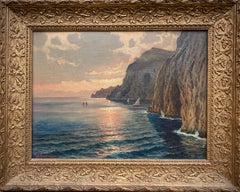 « View of Capri » (Vue de Capri), artiste du 20e siècle, école européenne