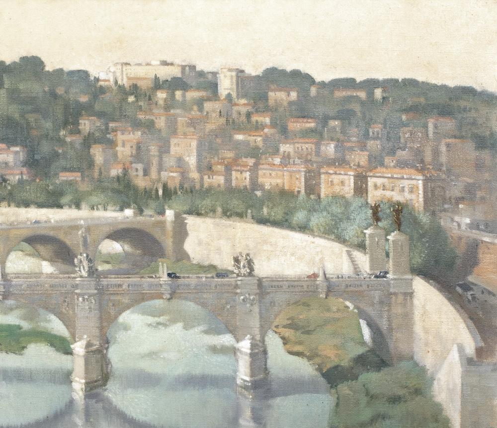 View of Castel Sant Angelo, from The River Tiber, Rome, early 20th Century  For Sale 2
