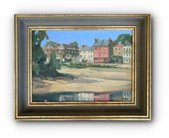 View of Church Street, Isleworth, England (Framed Mid-Century Landscape)