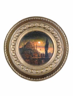 View of Constantinople - Original Oil Paint - Late 19th Century