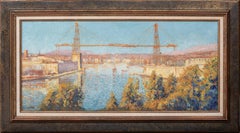 Ansicht von Marseille, 19. Jahrhundert, HENRI AURRENS (1873-1934) Pointilist