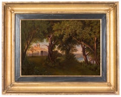 Antique View of Mount Vernon Estate, the historic home of George and Martha Washington