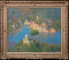 View Of Portofino, 20th Century  ALAN STENHOUSE GOURLEY ROI (SCOTTISH 1909-1991)