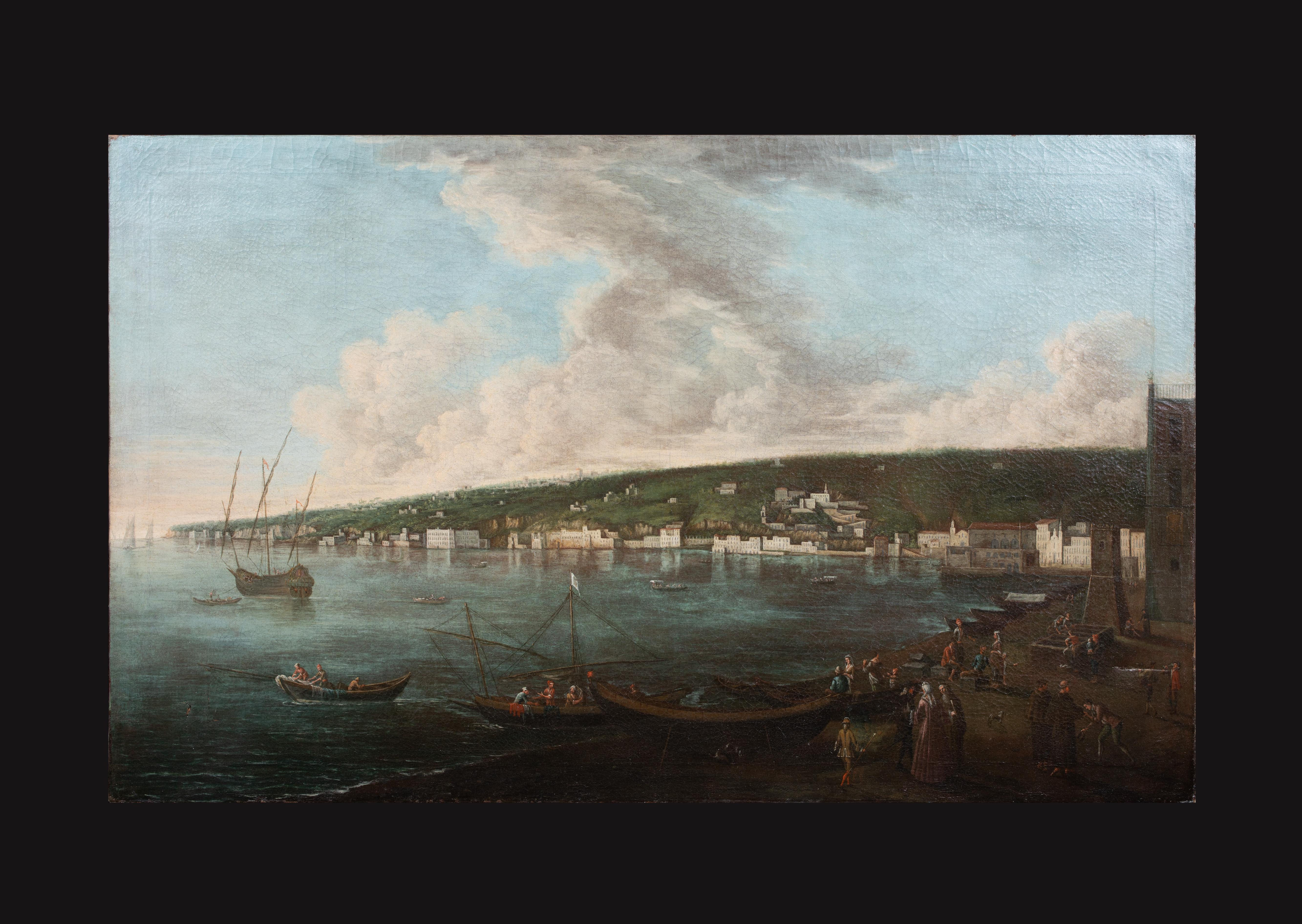 View Of Posillipo from the Riviera di Chiaia, circa 1695

by ANGELO MARIA COSTA (1670-1721)

Huge 17th Century Italian Neapolitan School view of Posillipo from the Riviera Di Chiaia, oil on canvas by Angelo Maria Costa. Excellent quality and