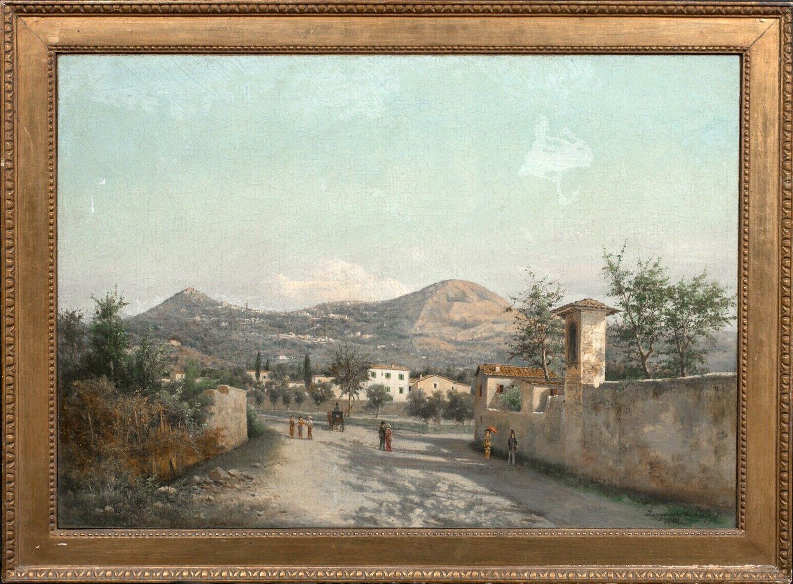 View Of San Nicolo, Sardinia, 19th Century  - Painting by Unknown