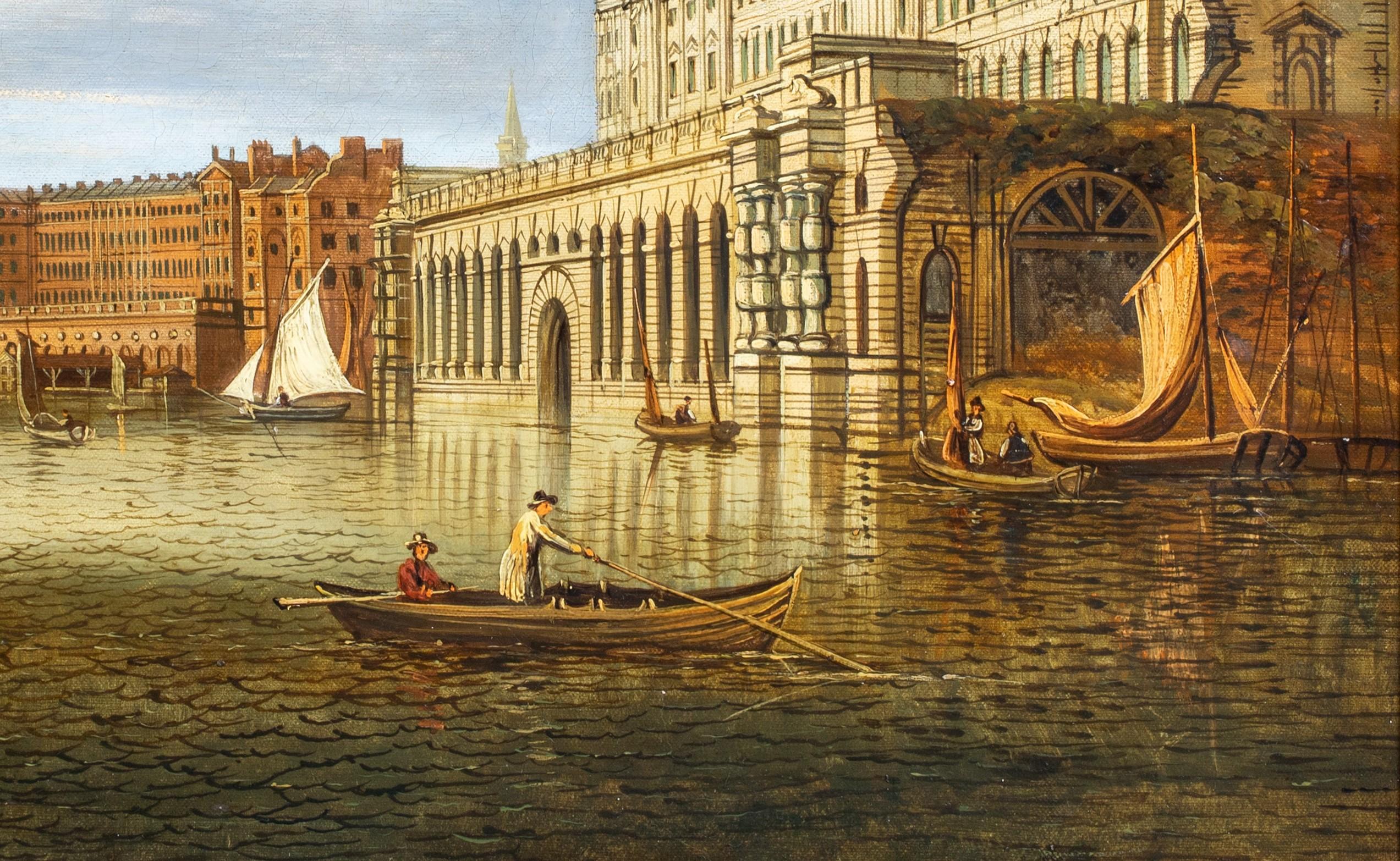 Vista di Somerset House e degli Adelphi dal Tamigi CANALETTO 3