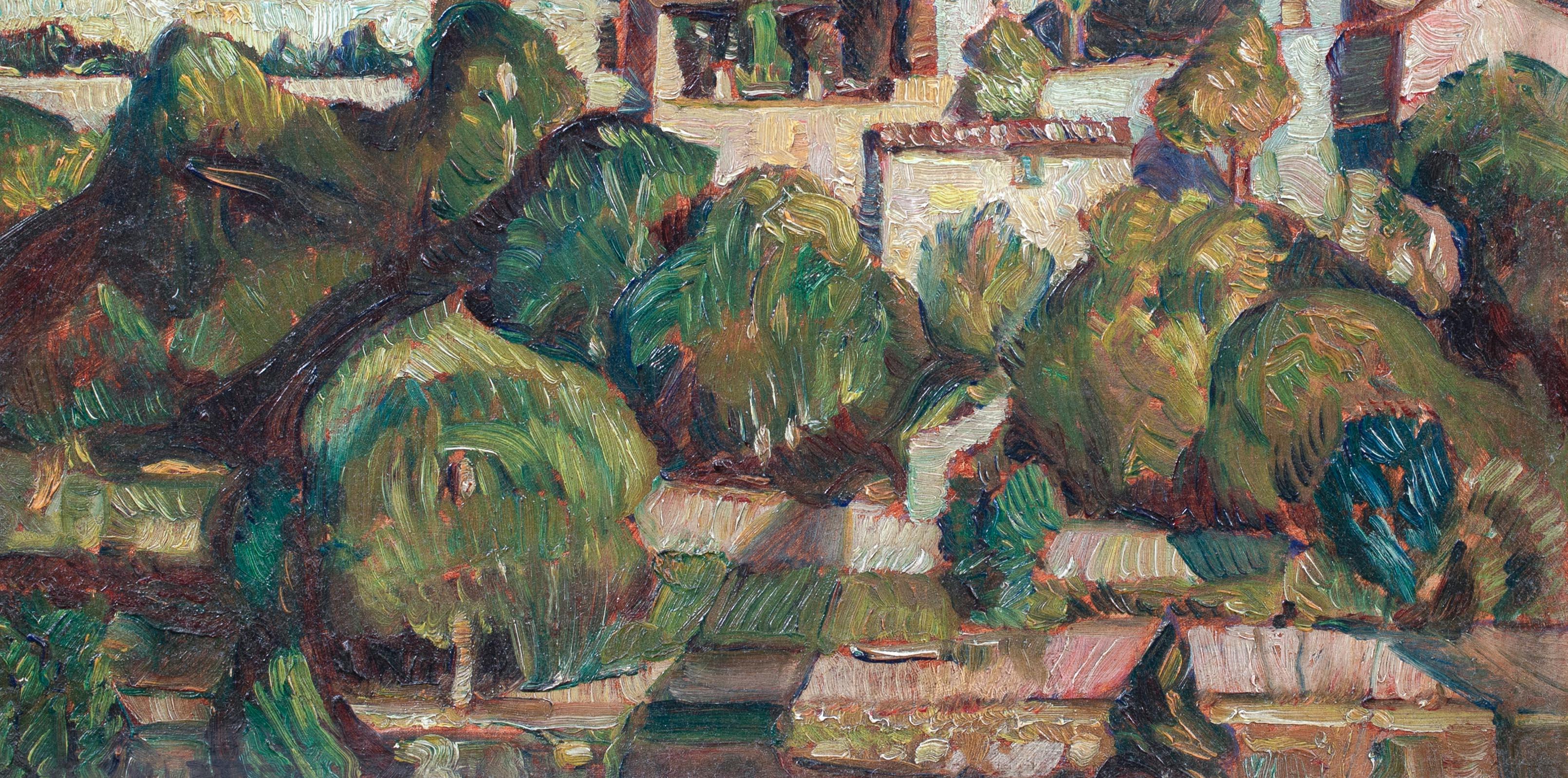 View Of VALLDEMOSSA, MALLORCA , 20th Century  LEO GESTEL (1881-1941) For Sale 2