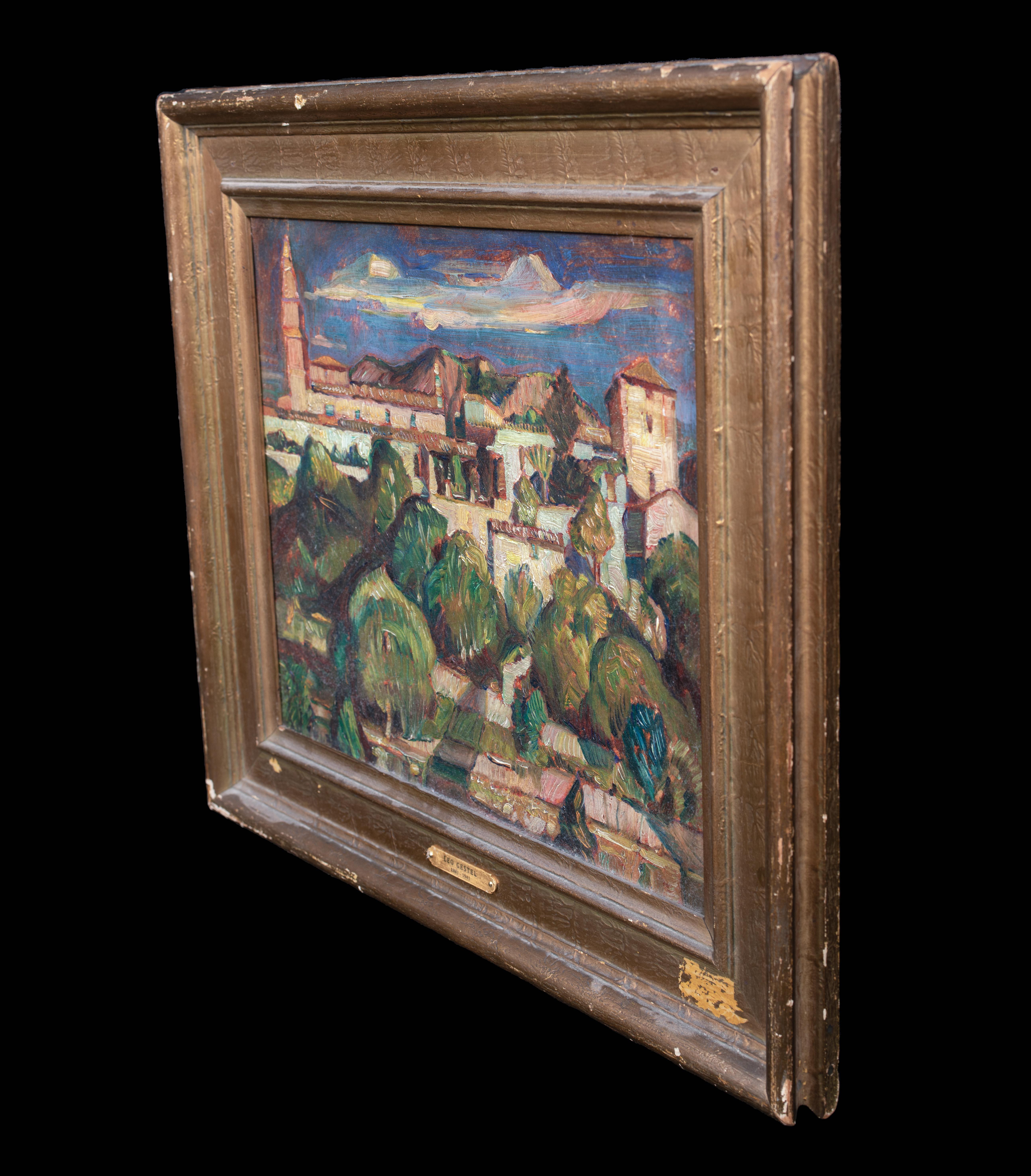 View Of VALLDEMOSSA, MALLORCA , 20th Century  LEO GESTEL (1881-1941) For Sale 5