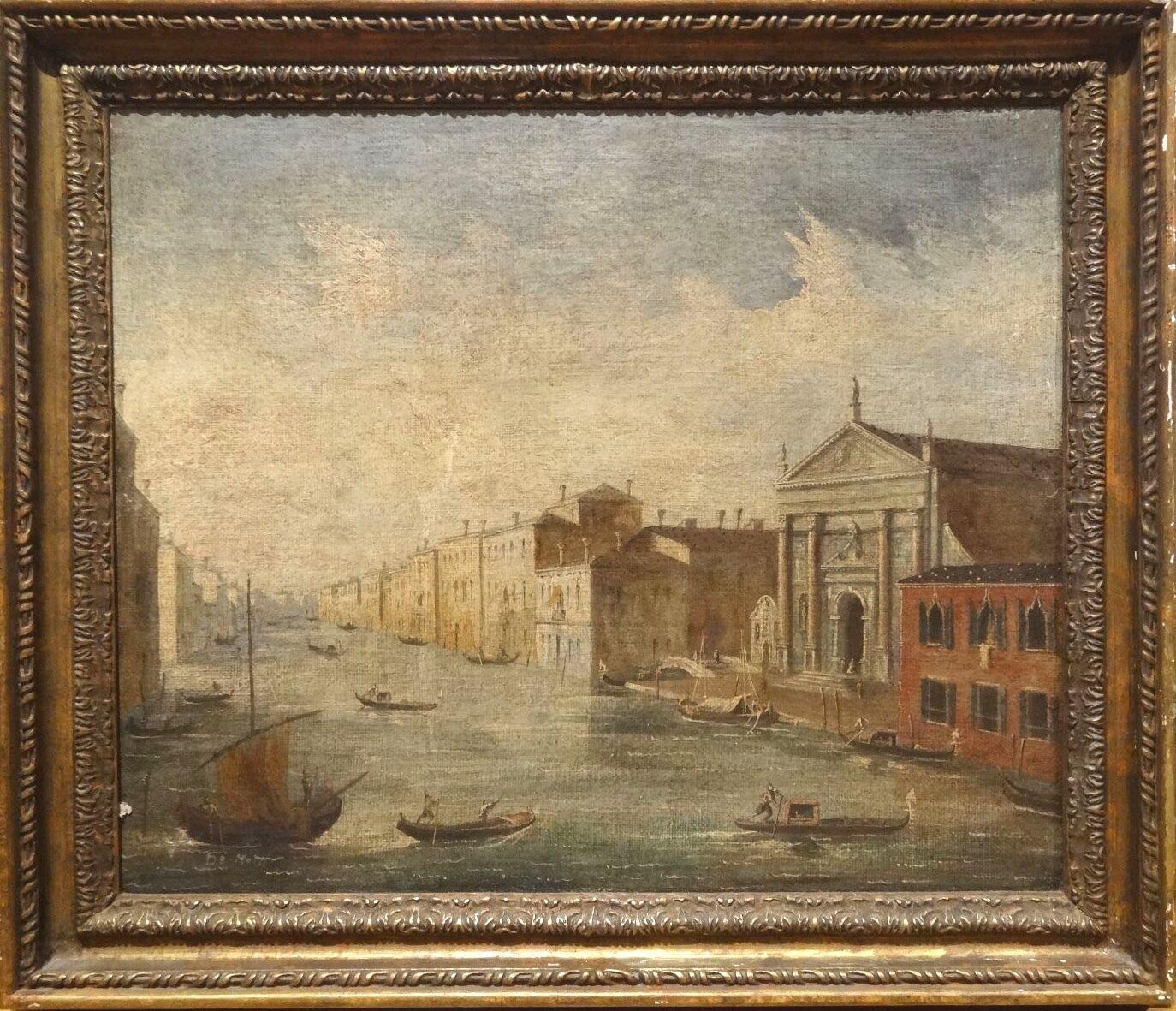 Unknown Landscape Painting - View Of Venice, 19th Century