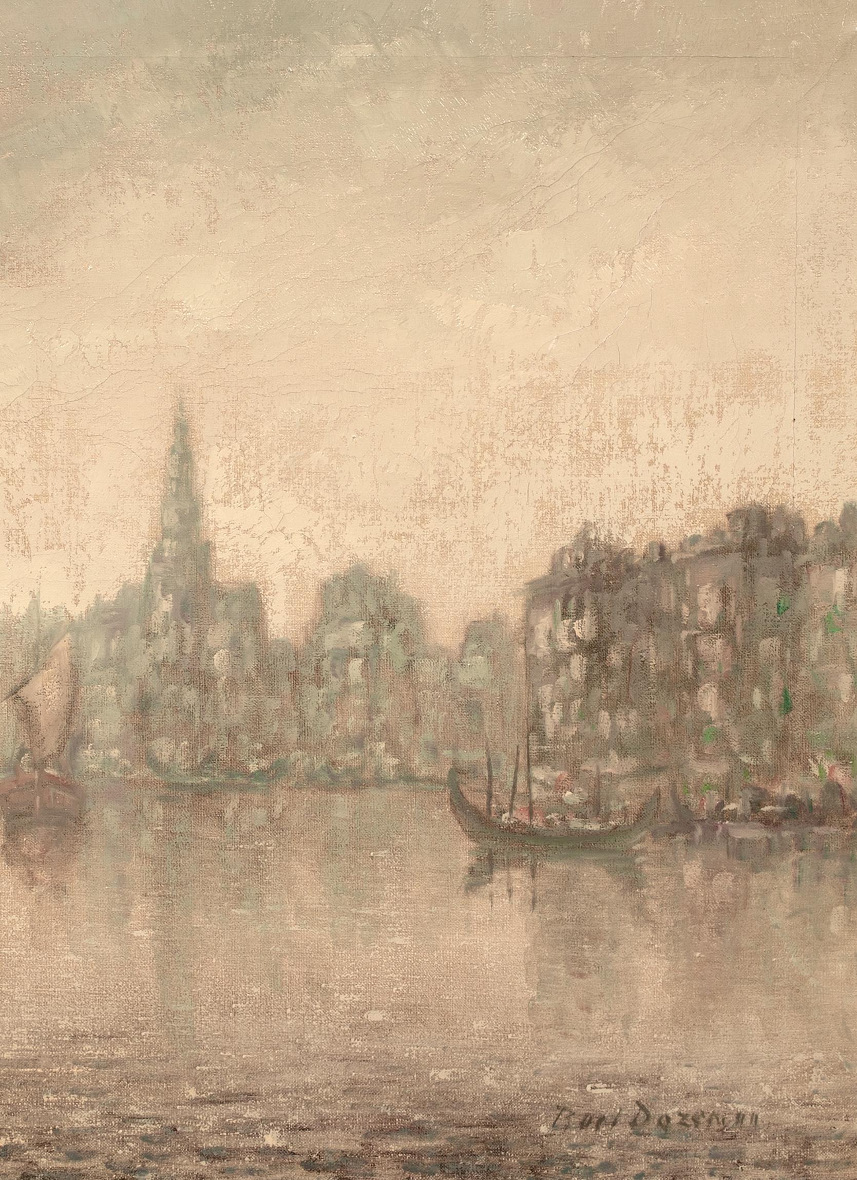 View Of Venice In The Moonlight, 19th Century  French Impressionist School For Sale 1