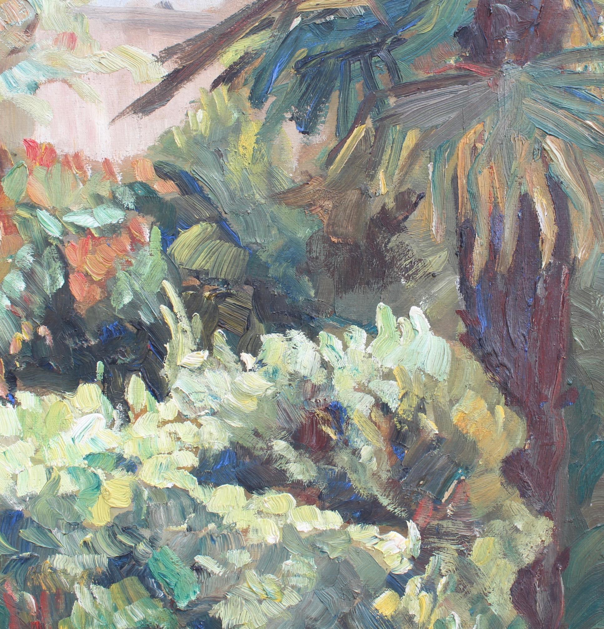 'View Over a Mediterranean Park', French School  4