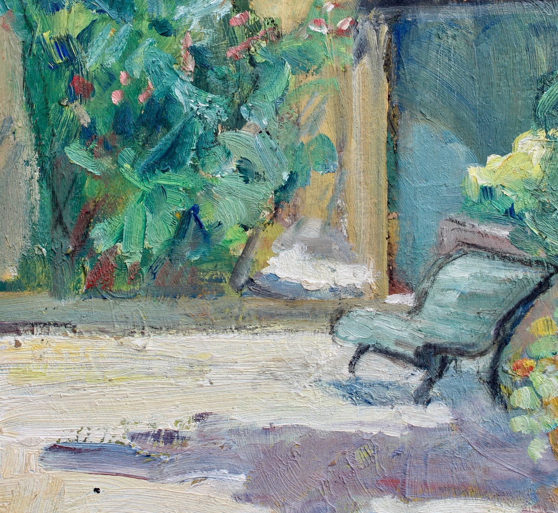 'Villa Courtyard in Provence', French School  4