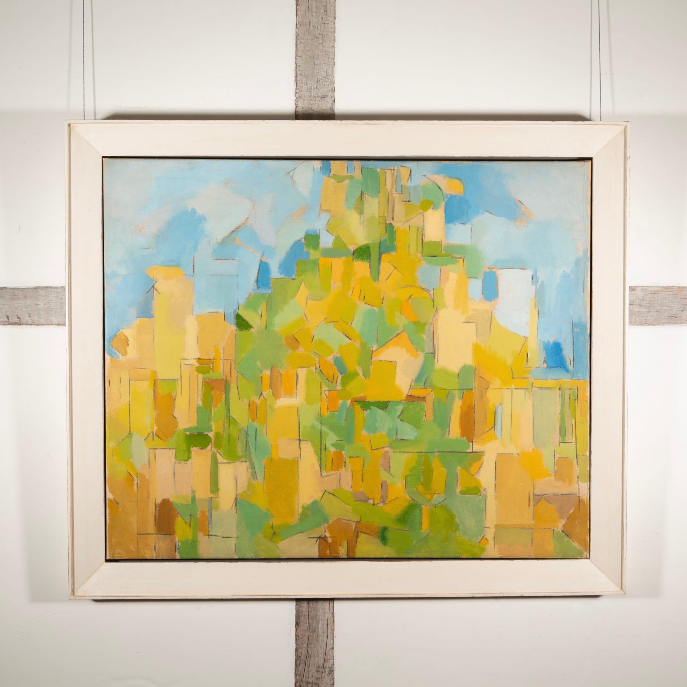 Village Garden, Öl auf Leinwand von Philip Sutton, 1956 – Painting von Unknown