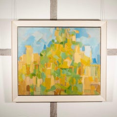 Village Garden, Oil on Canvas by Philip Sutton, 1956
