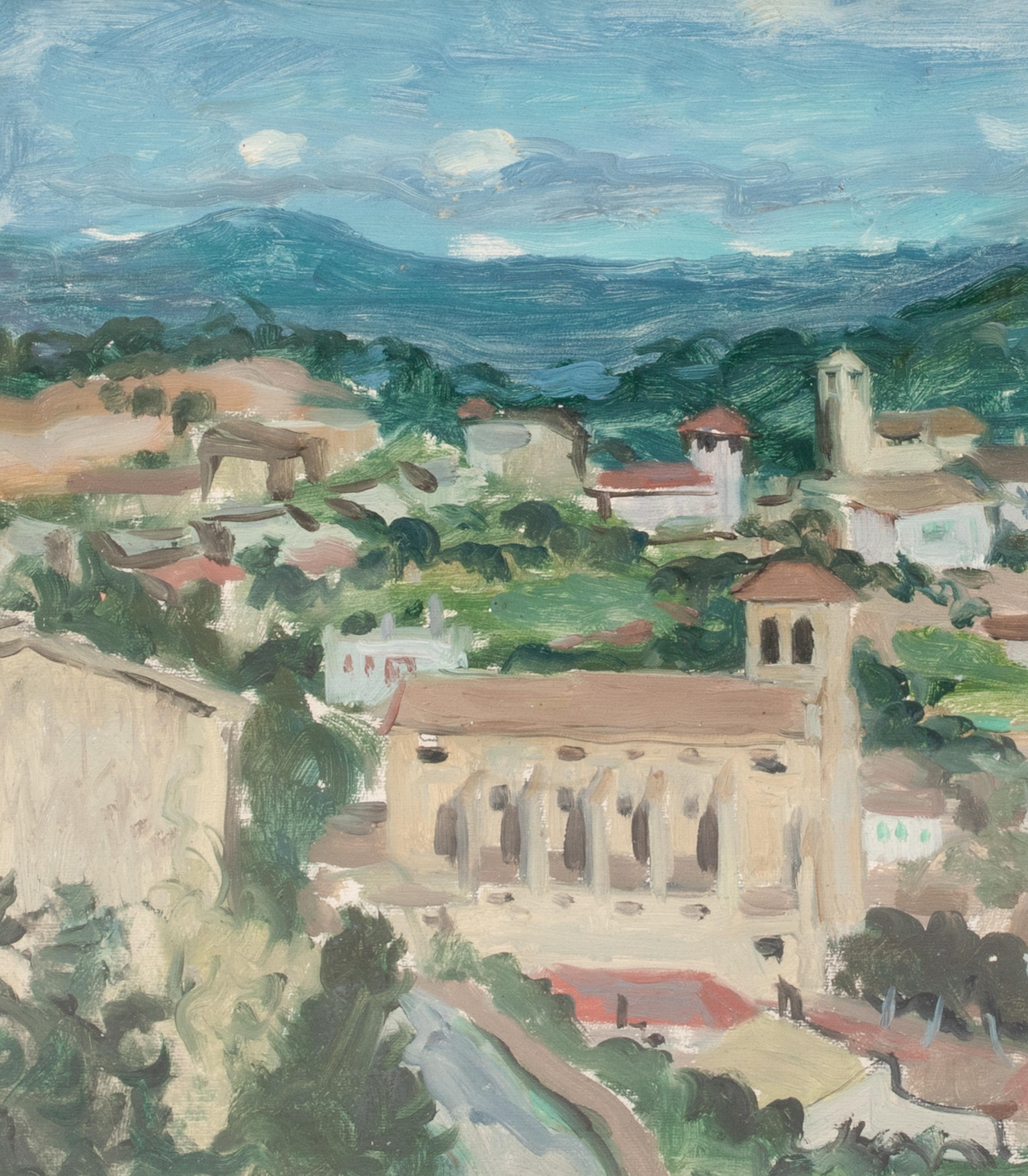 Village, Mallorca, circa 1950   by ALASTAIR FLATTELY (1922-2006) For Sale 7