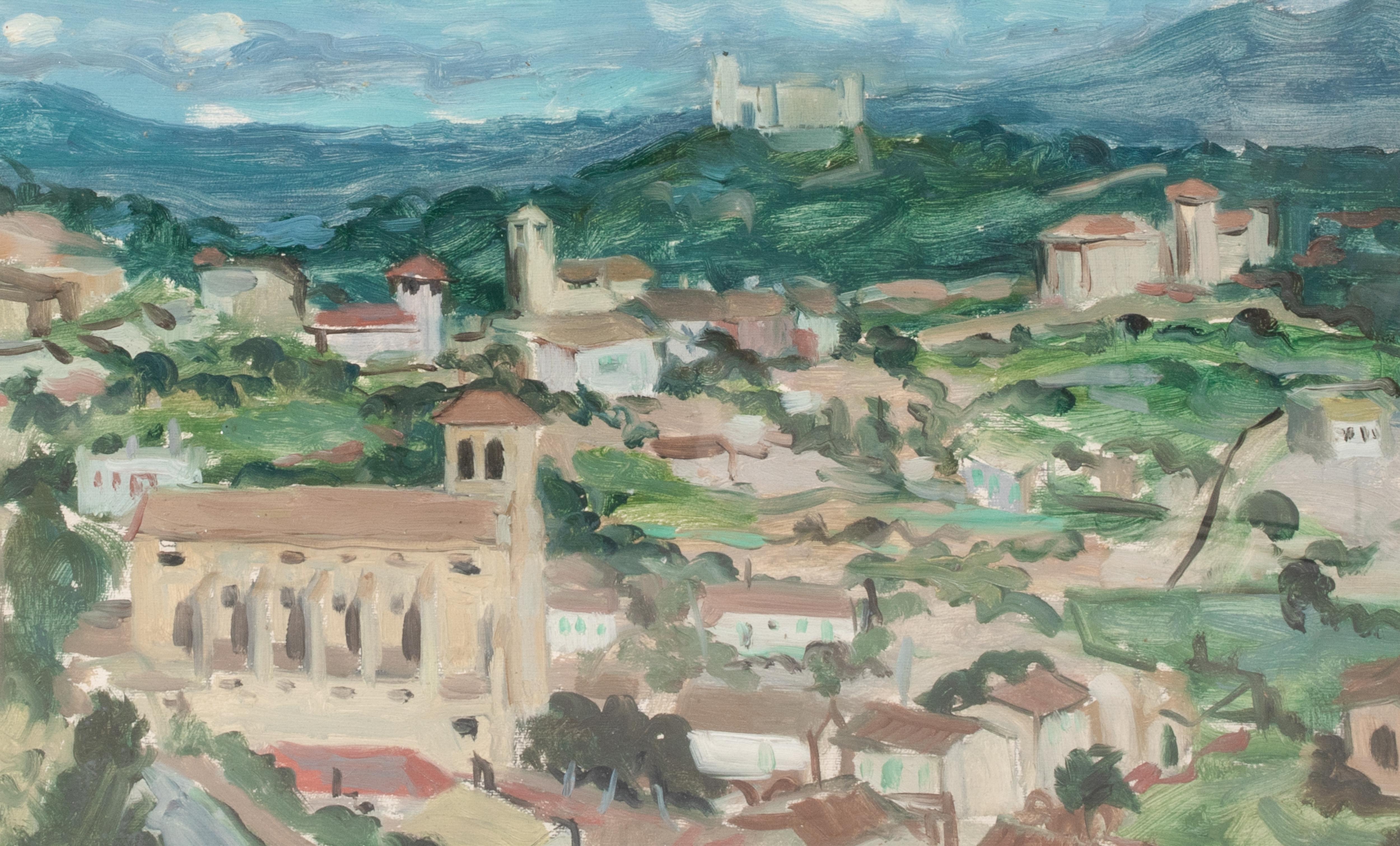 Dorf, Mallorca, um 1950   von ALASTAIR FLATTELY (1922-2006) im Angebot 2