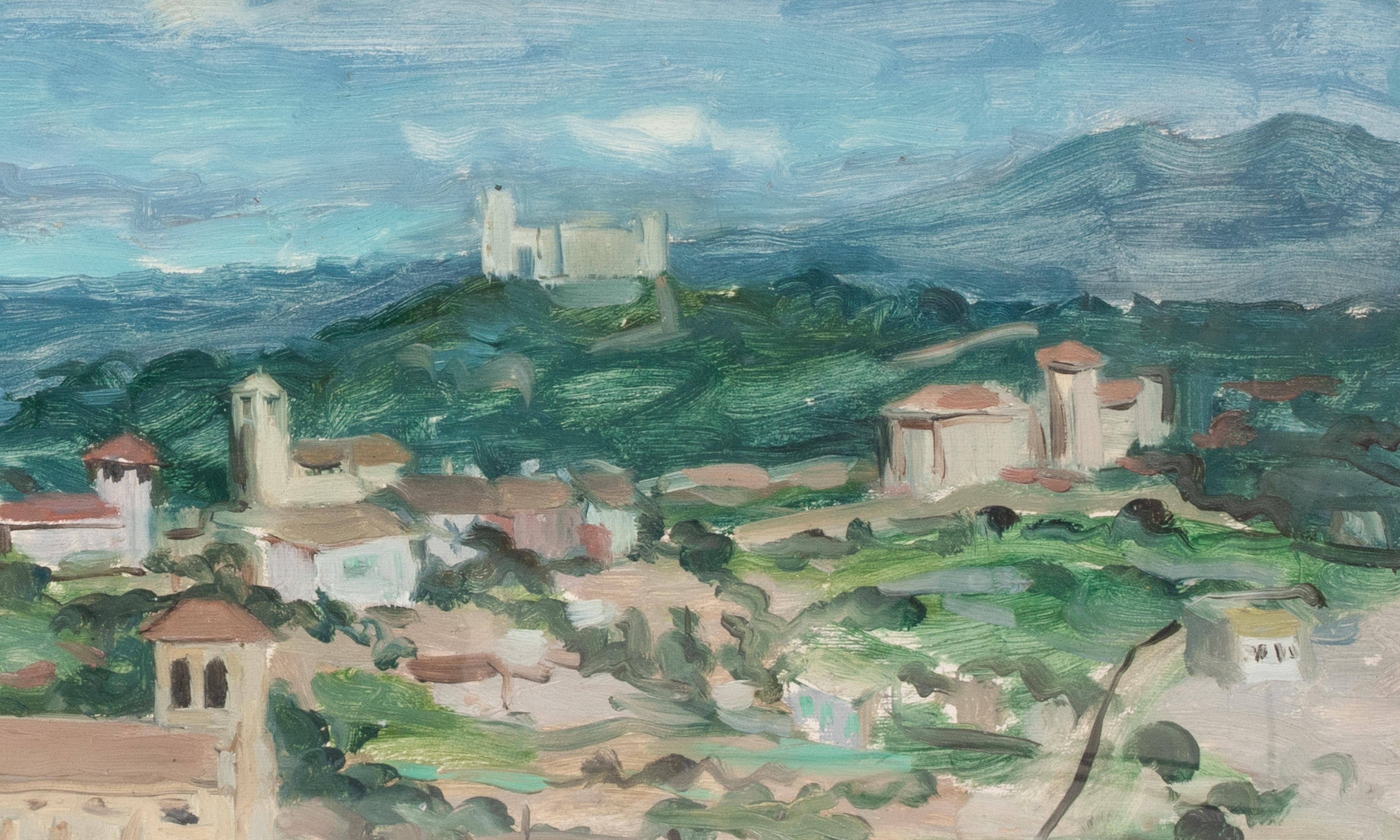 Dorf, Mallorca, um 1950   von ALASTAIR FLATTELY (1922-2006) im Angebot 3