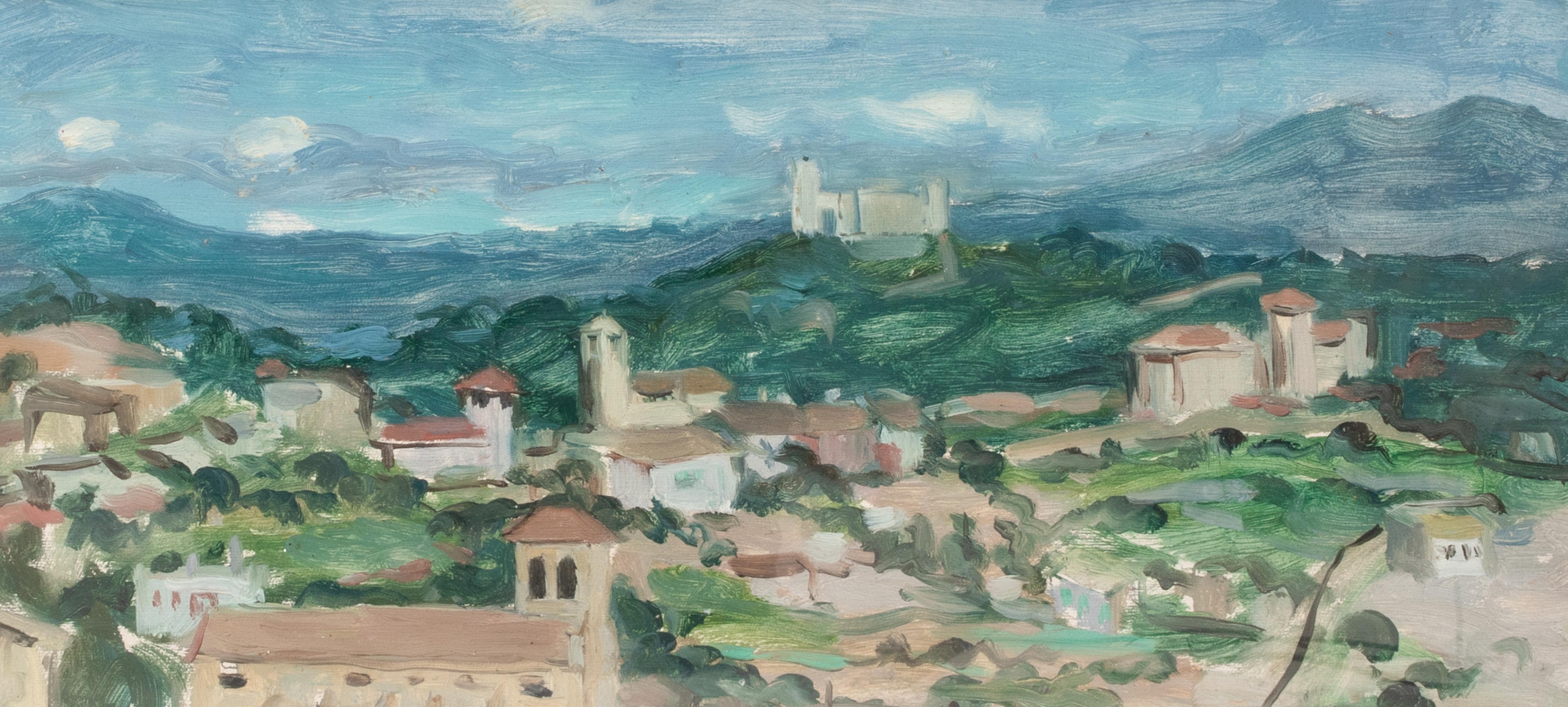Dorf, Mallorca, um 1950   von ALASTAIR FLATTELY (1922-2006) im Angebot 4