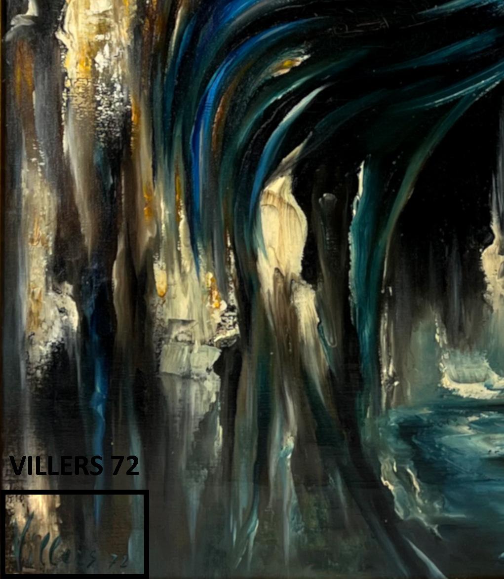 VILLERS, Orgullo, Óleo sobre lienzo, 1972 - Figurative Painting Negro de Unknown