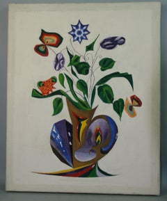 Abstrakter Vintage-Blumenstrauß  der Blume
