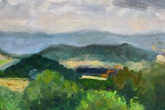 Vintage Abstrakte Impressionistische Französische Landschaften Ölgemälde von Jacques Birr