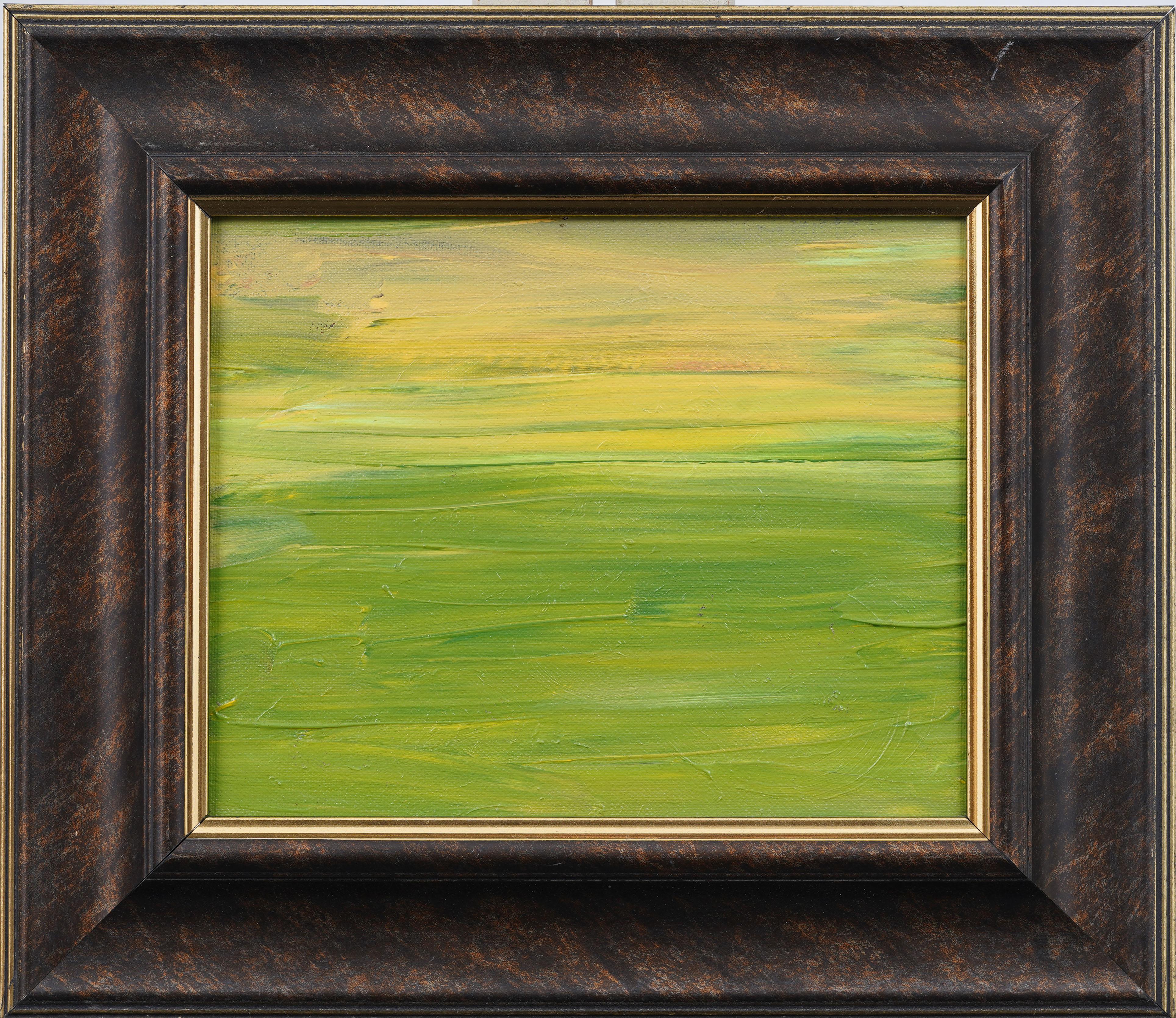 Vintage American Abstract Expressionist Modernist Gerahmte Ölgemälde