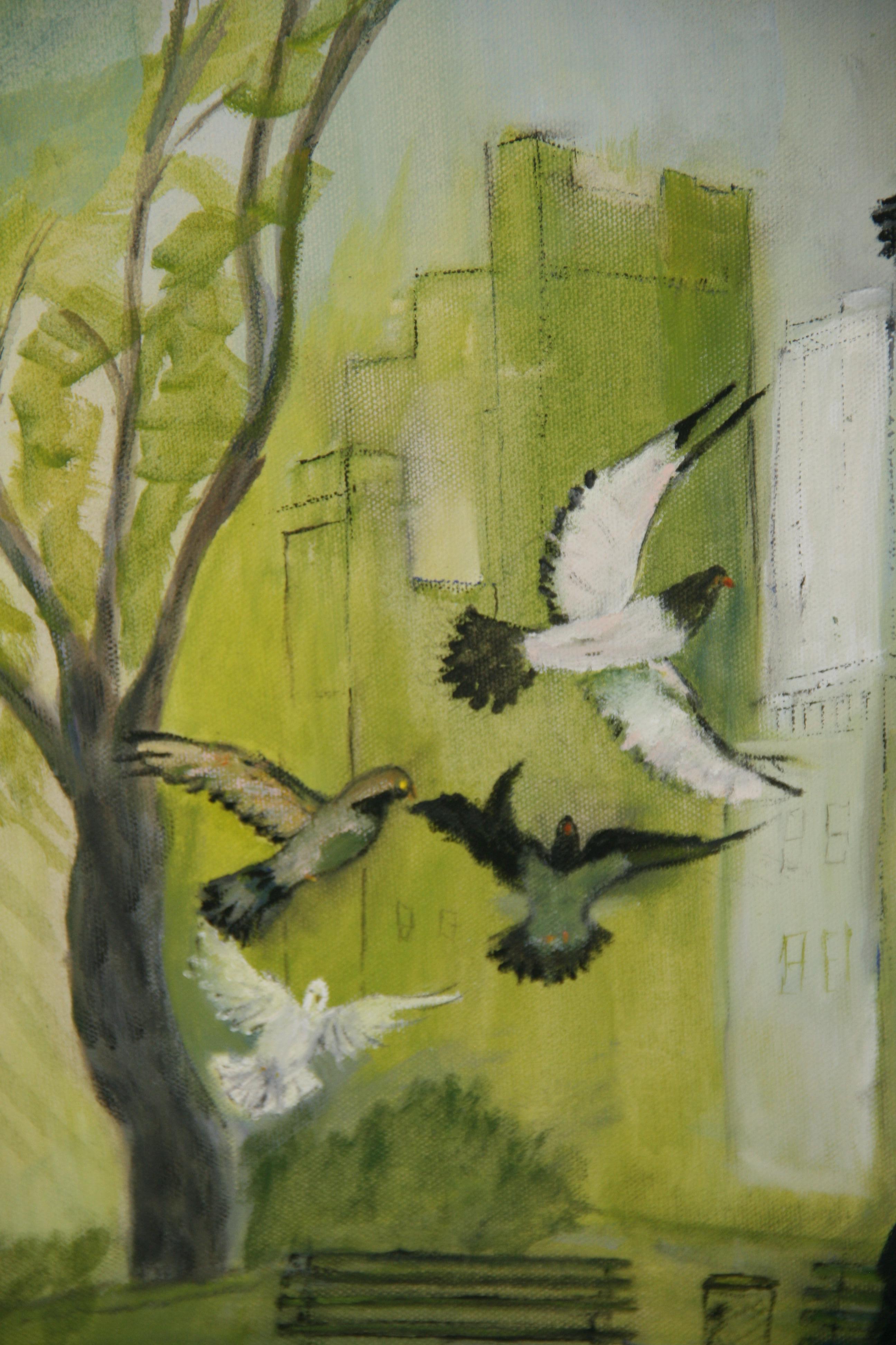 5029 Pittura impressionista paesaggio urbano
Immagine incorniciata.Dimensioni dell'immagine 12x16
Firmato L.M.O'Connell
