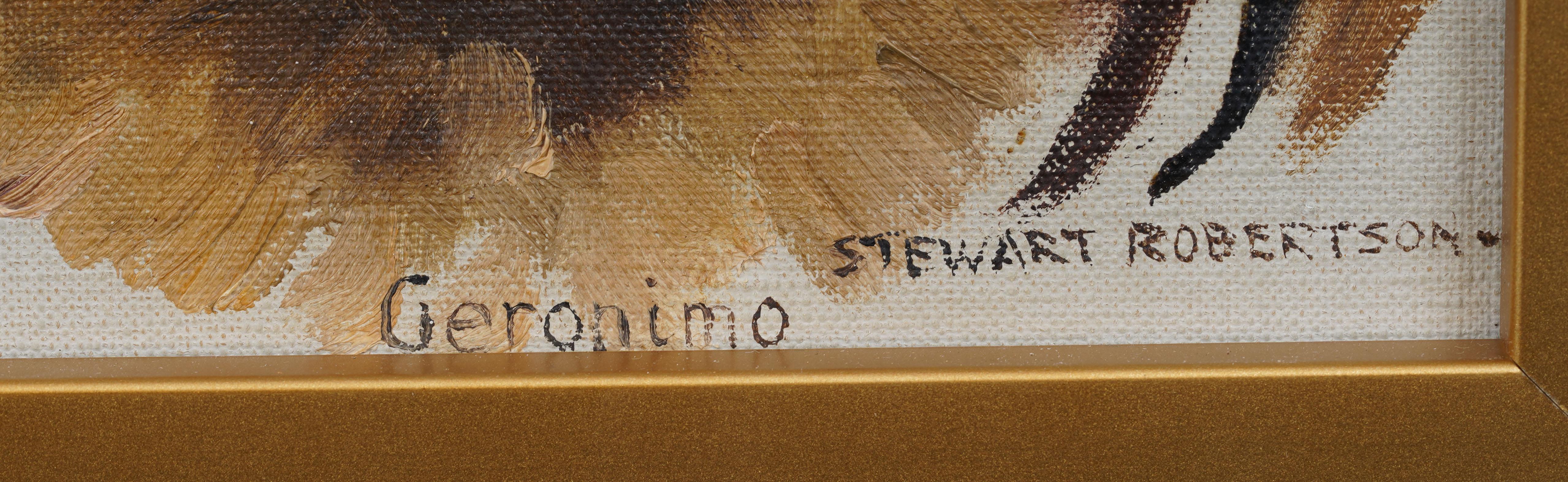 Ritratto di cane impressionista americano d'epoca, dipinto a olio originale incorniciato in vendita 1