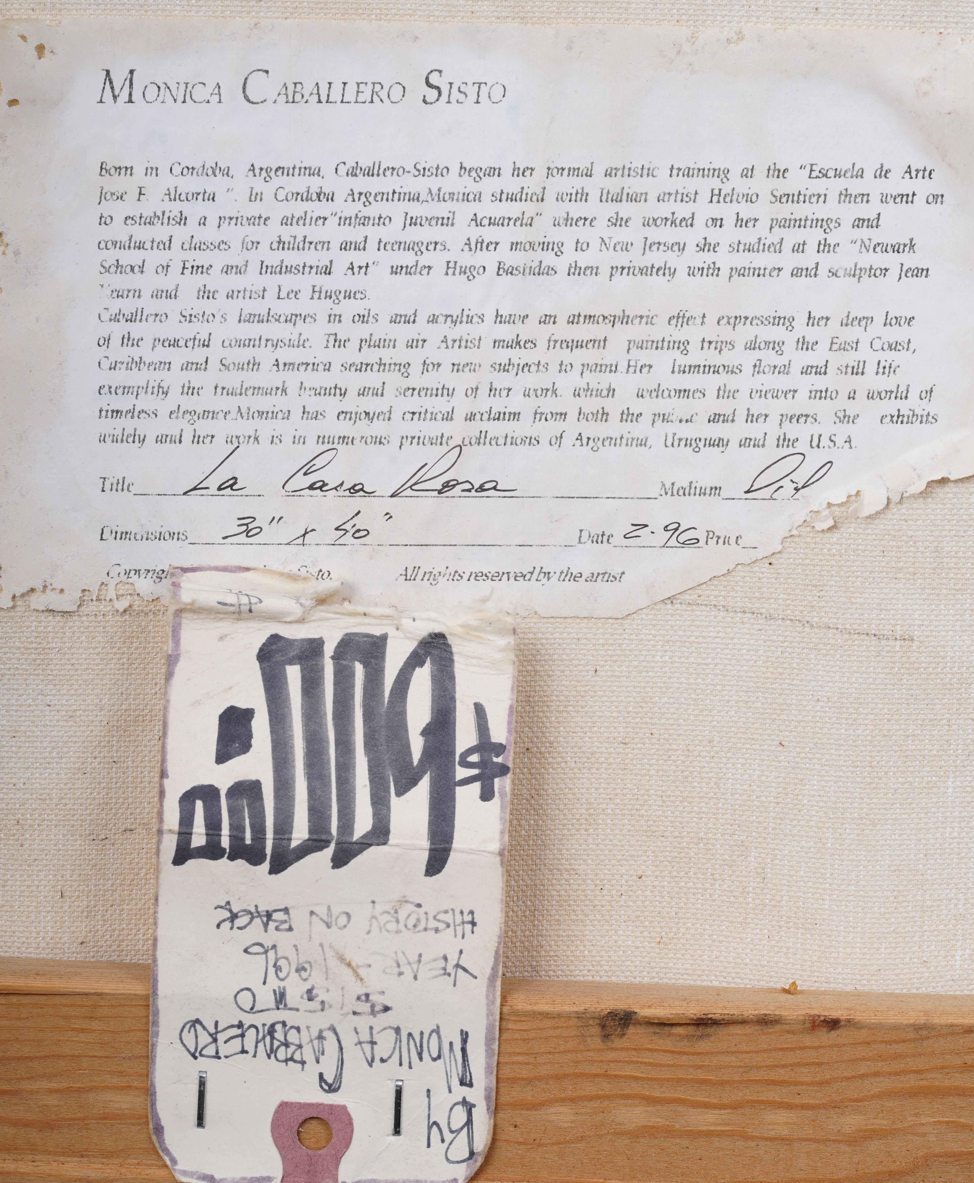 Vintage American Impressionist Landschaft signiert Giltwood gerahmte Ölgemälde im Angebot 4