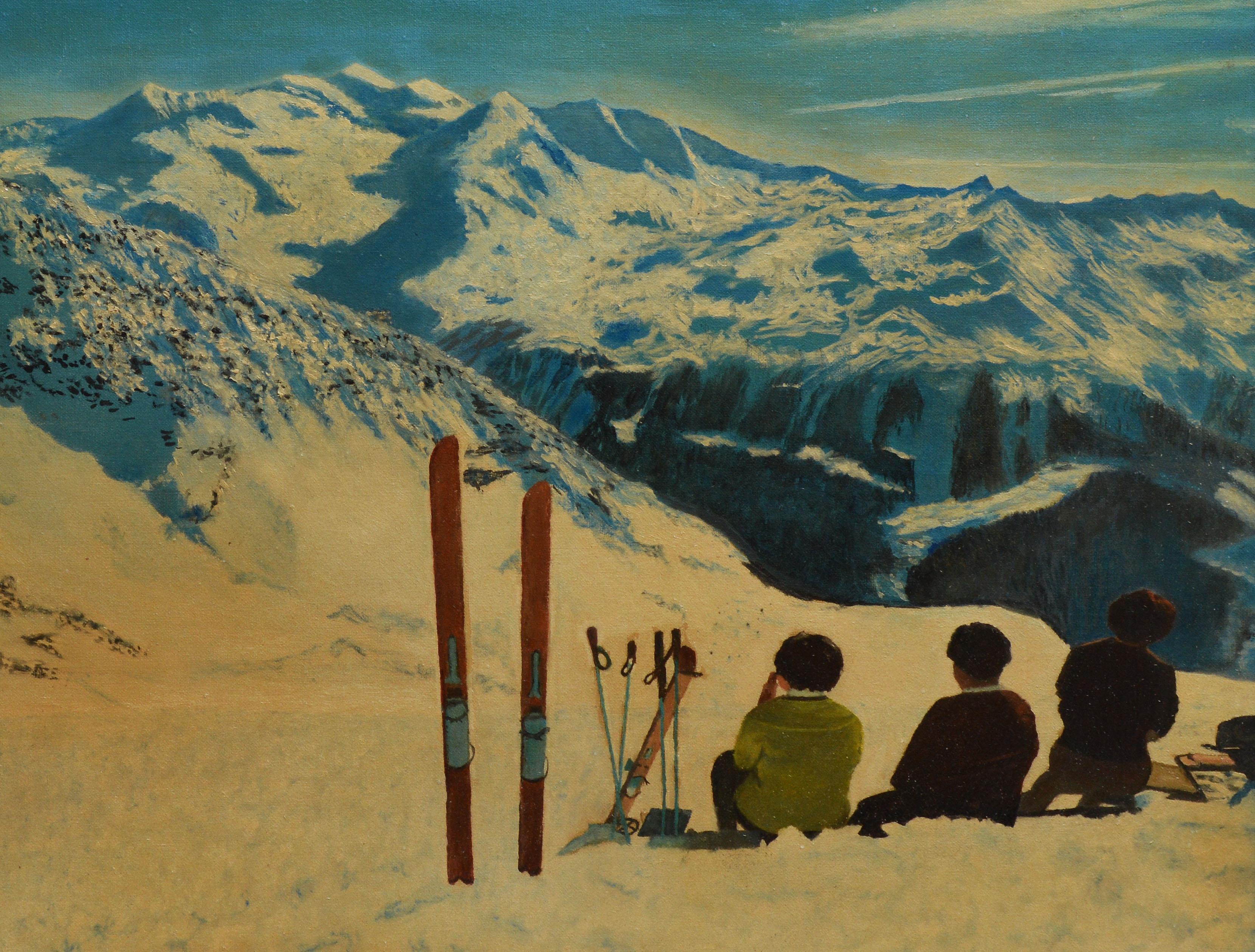 winter mountain paintings