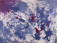Peinture d'étude nuage expressionniste abstraite américaine moderne du milieu du siècle dernier