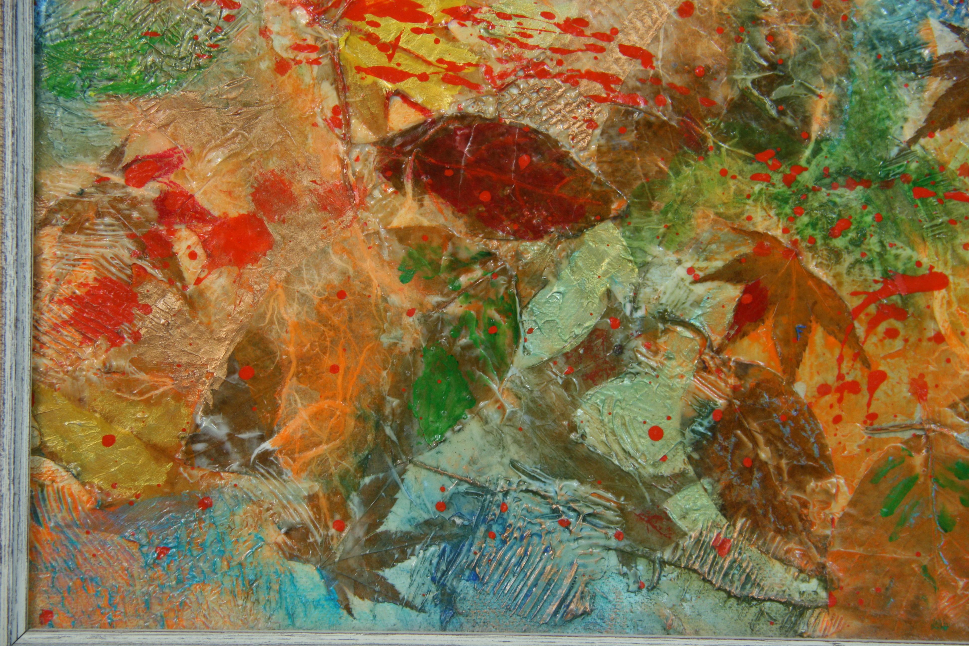 Vintage American Expressionist  Landscape 0il   