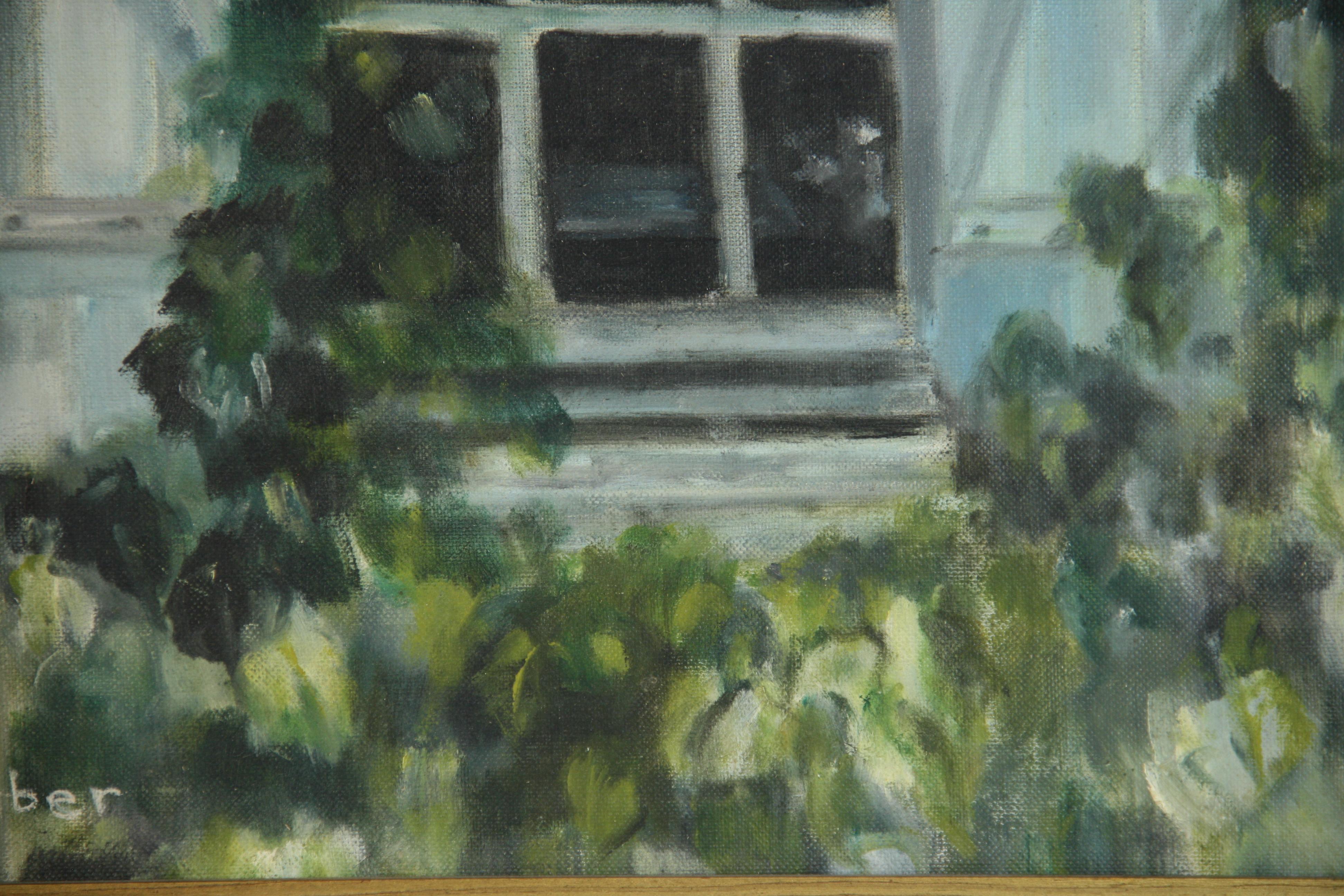 Vintage American Modern oil Painting 