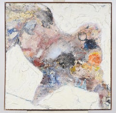 Vintage American Modernist Abstract Framed Original Oil Painting