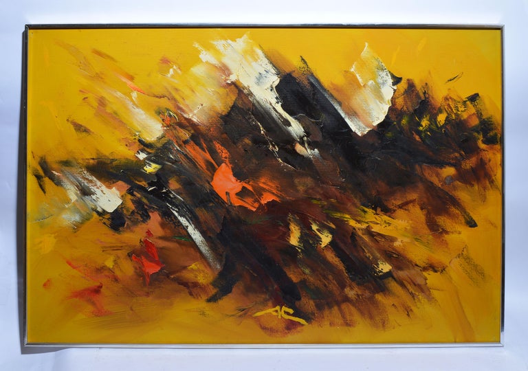 Unknown Vintage American School Abstract Expressionist Mid