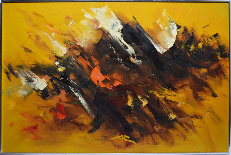 Unknown Vintage American School Abstract Expressionist Mid