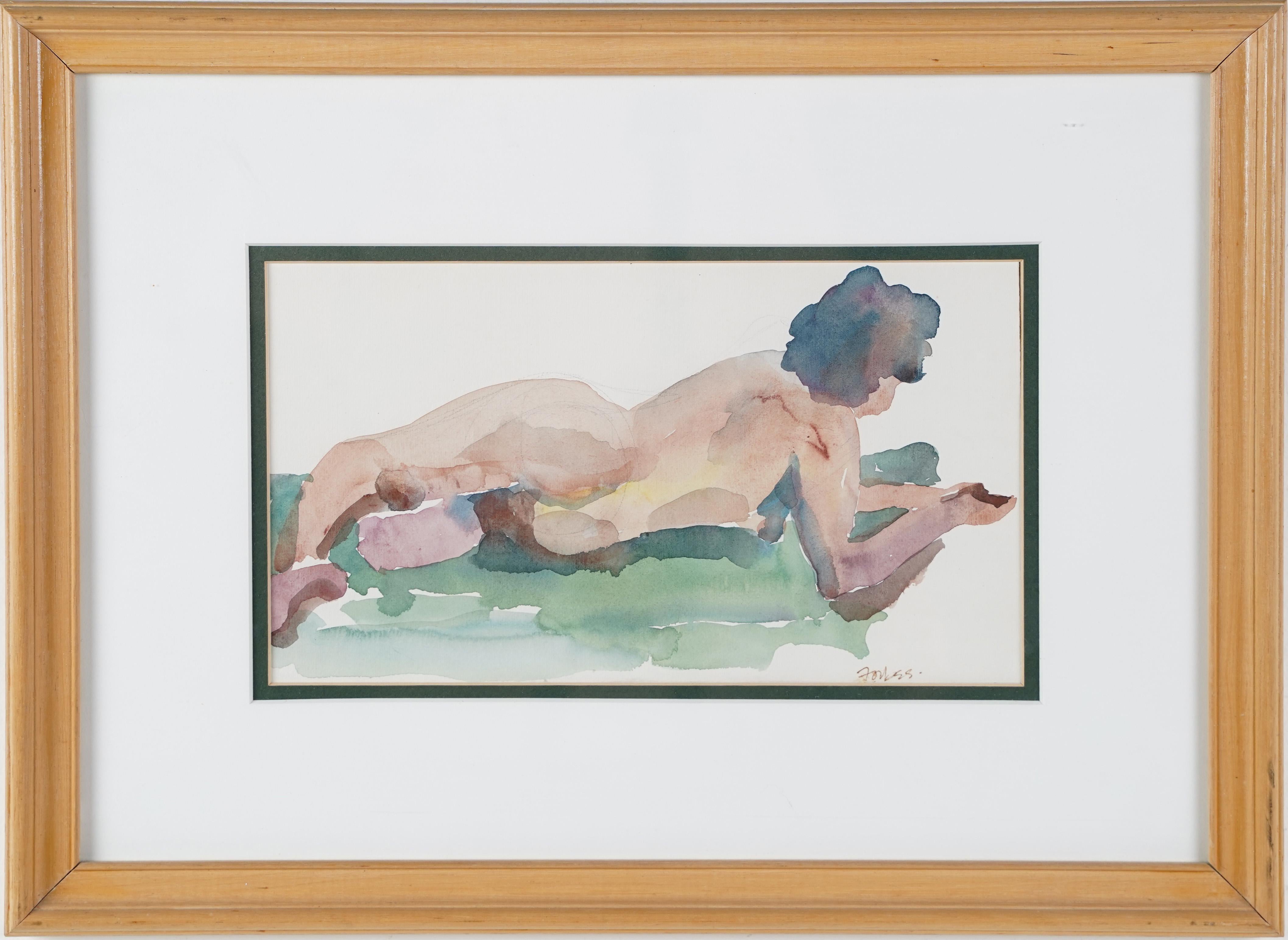 Vintage American School Boudoir Scene Nude Female Interior Portrait Painting 