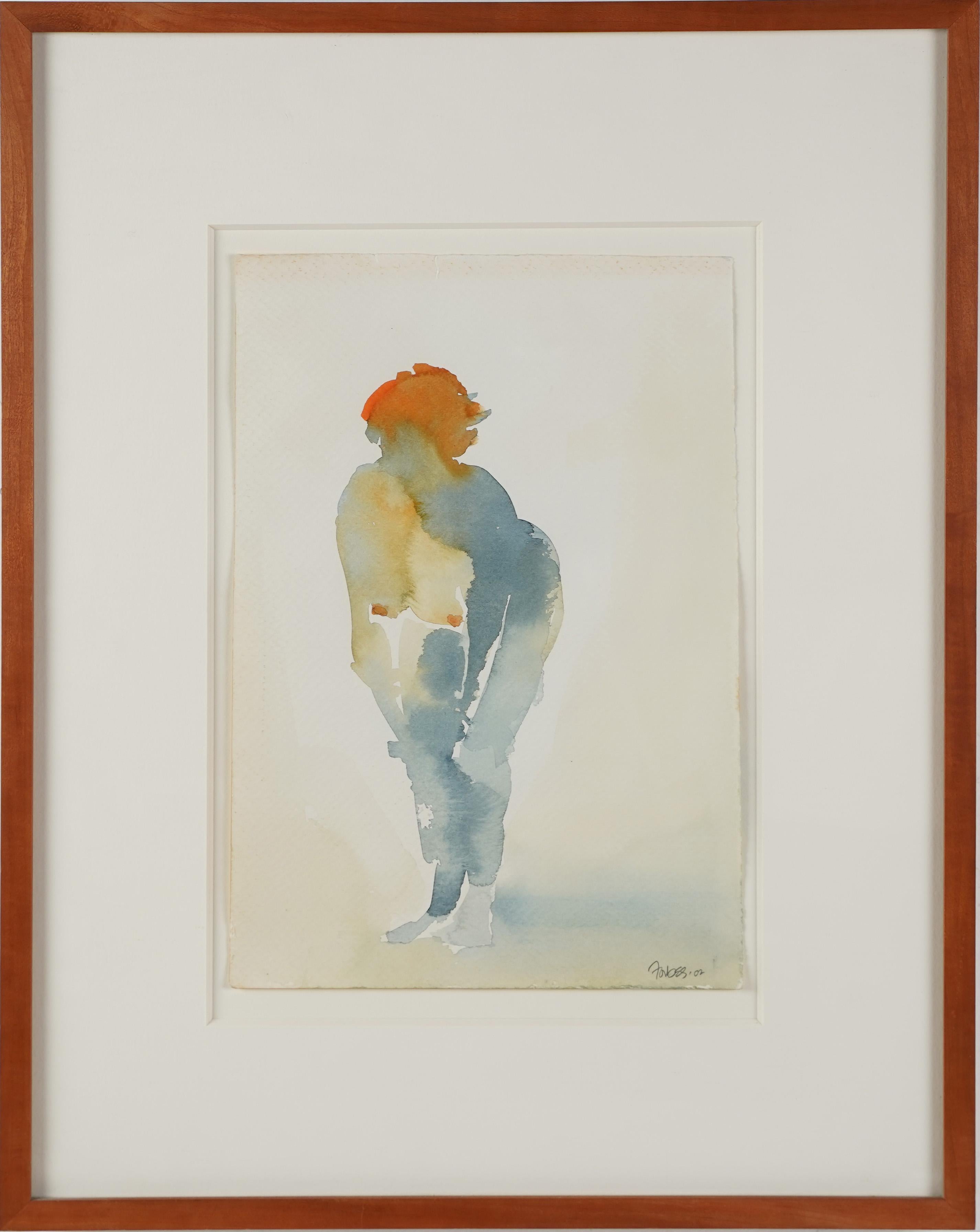 Unknown - Vintage American School Boudoir Scene Nude Female Interior