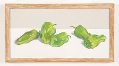 Vintage American School Kitchen Still Life Pepper Oil Painting Heydenryk Frame