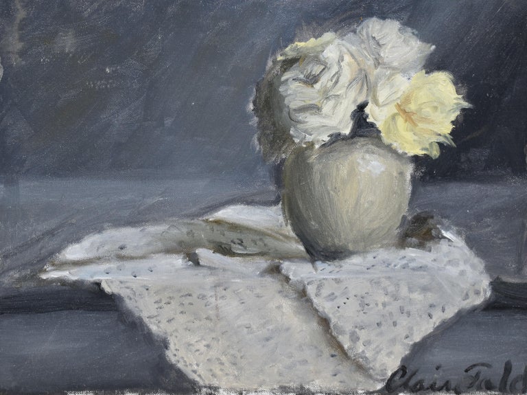 Unknown Vintage American School Modernist Flower Still Life